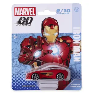 Marvel Go 1:64 Diecast Iron Man Rapid Racer Toy