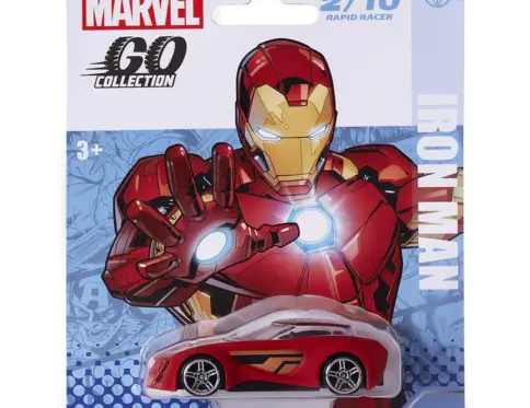Marvel Go 1:64 Diecast Iron Man Rapid Racer Toy