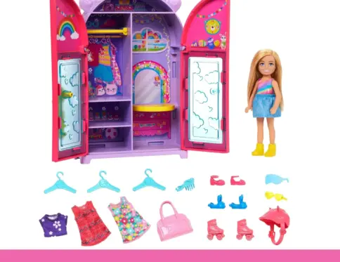 Barbie Chelsea Doll & Closet Toy Playset