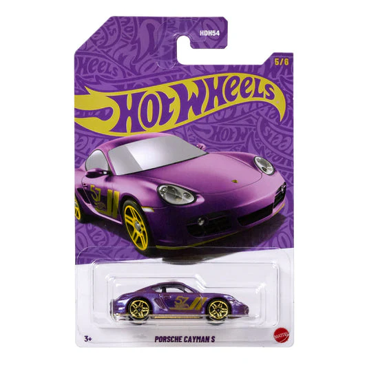 Hot Wheels 57th Anniversary Pearl & Chrome 2025 Porsche Cayman S Diecast Car