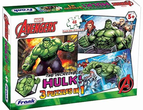 Frank Marvel Avengers – The Incredible Hulk! 3 in 1 Jigsaw Puzzles