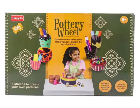 Funskool Handycrafts – Pottery Wheel Make and Decorate Clay Pots
