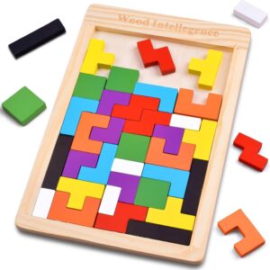 Niwlix Wooden Russian Blocks Puzzle for Kids & Adults