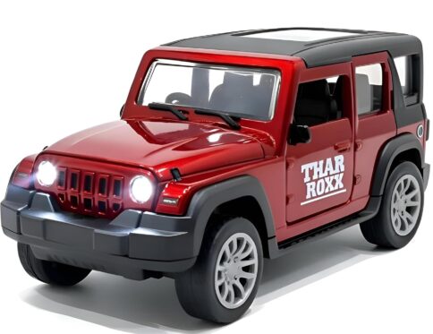 TOYOOS Thar Roxx-Style Premium Die-Cast Car Toy, Red