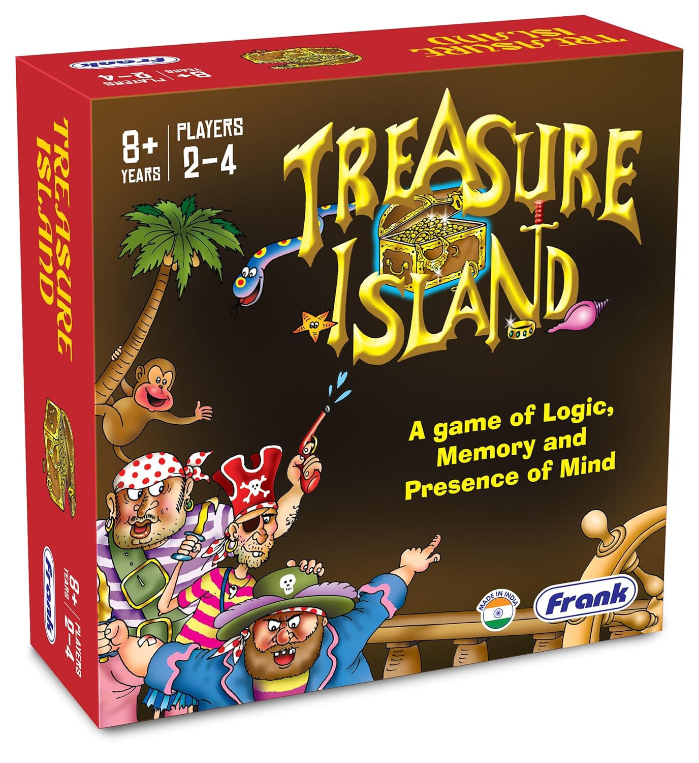 Frank Treasure Island Strategy Board Game for Ages 8+