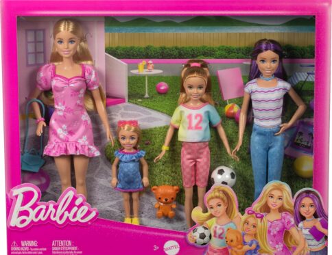 Barbie Mattel Family Doll Set with Sisters